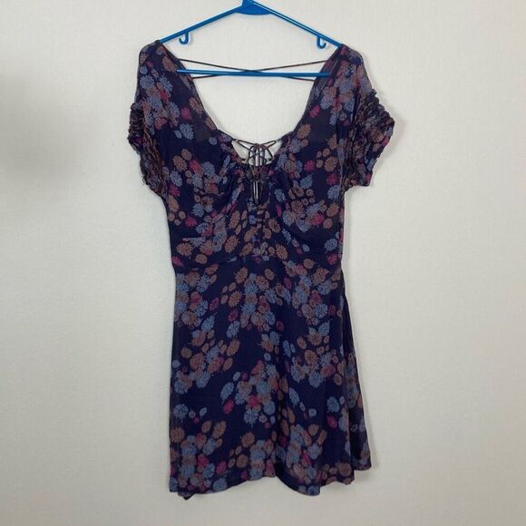 Free People‎ Fit and Flare Mini Dress/Tunic Top Size 2 (J20) - Picture 1 of 15